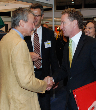 Rob Heap with Greg Barker, Minister for State